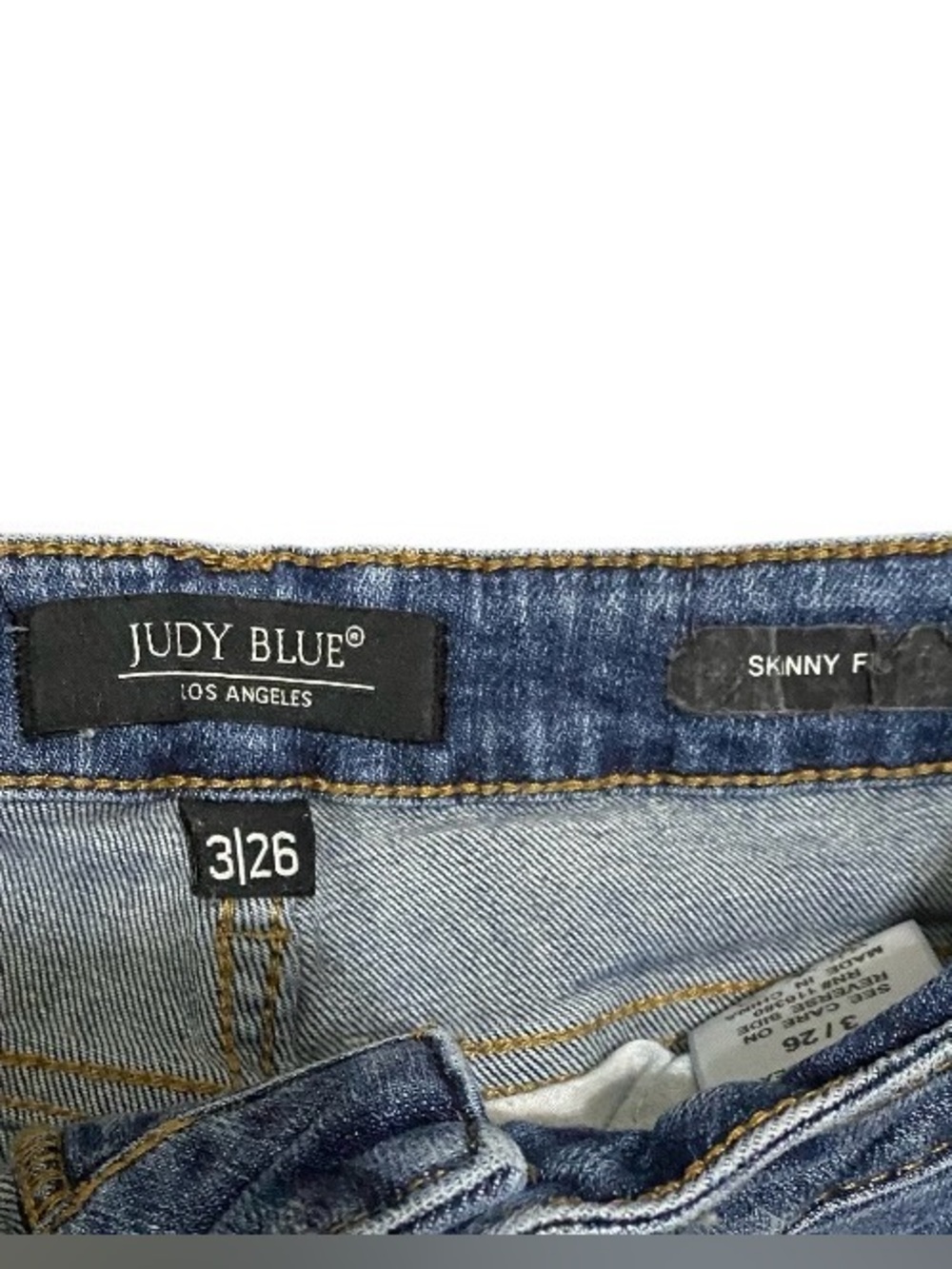 Judy Blue Distressed Skinny Jeans - Picture 3 of 3